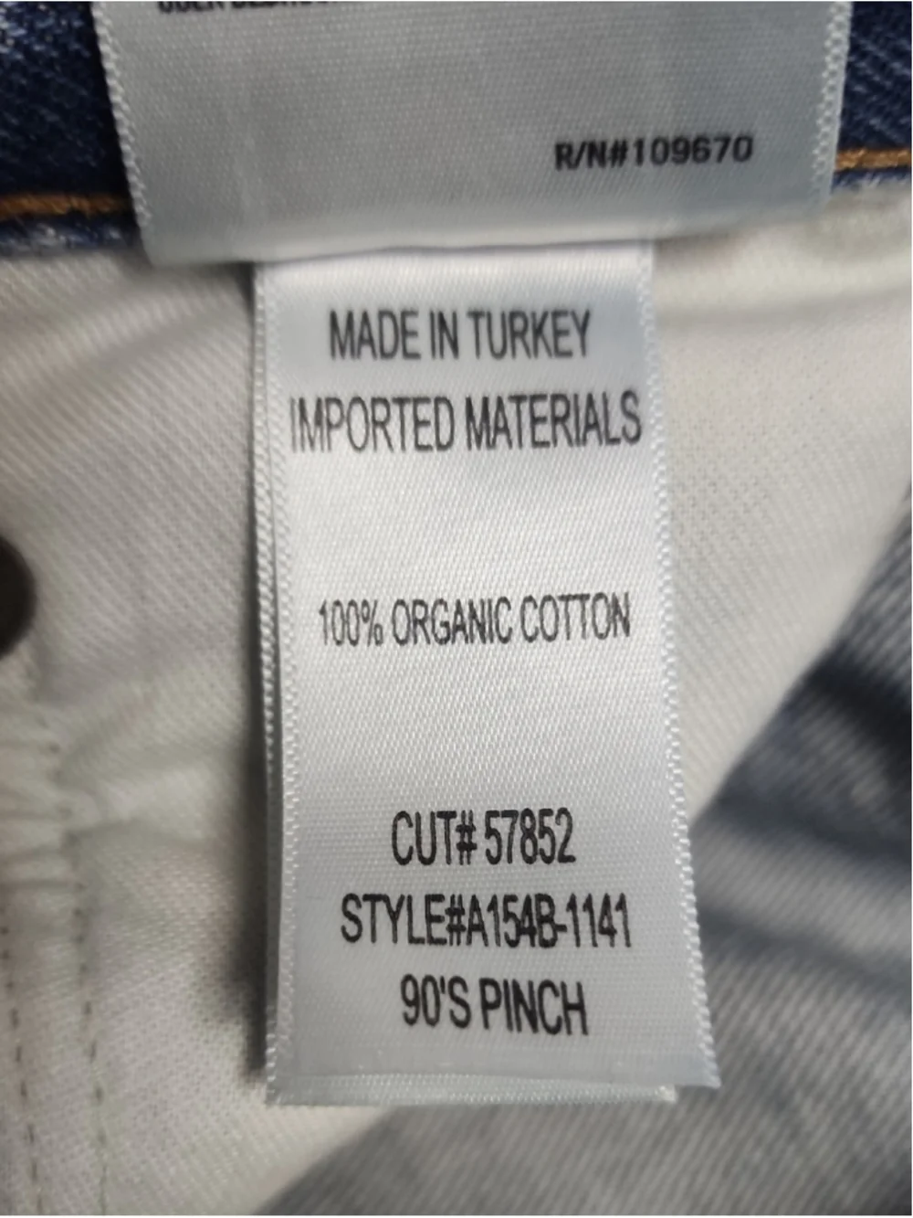 AGOLDE 90’s Pinch Organic Cotton Distressed Straight Leg Jeans 27 - Picture 9 of 9